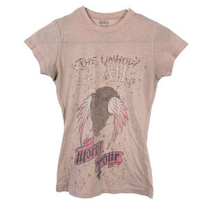 The Unholy Grail World Tour Short Sleeve Tee T-Shirt Juniors Small